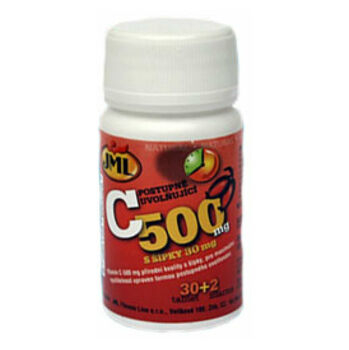 JML Vitamin C tbl. 32x500 mg postupným uvolňováním s šípky