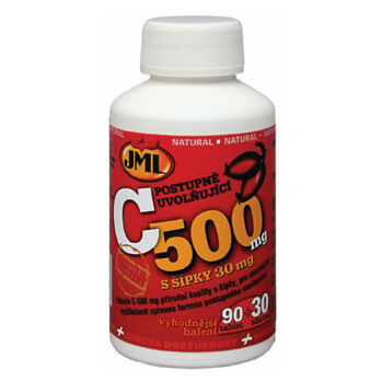 JML Vitamin C tbl. 65x500mg postupným uvolňováním s šípky