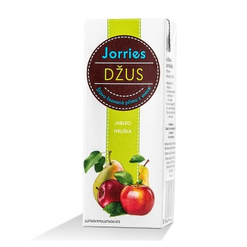 JORRIES 100% džus jablko-hruška 200 ml