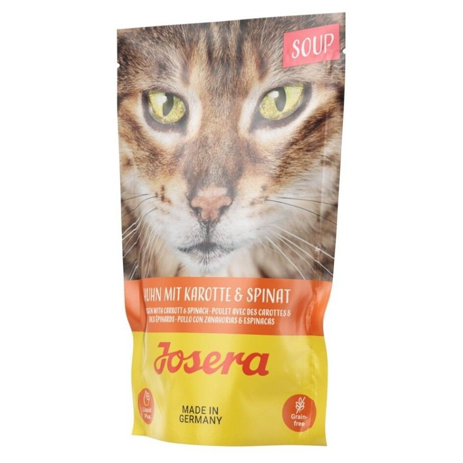 E-shop JOSERA Huhn mit Karotte&Spinat Soup polévka pro kočky 70 g