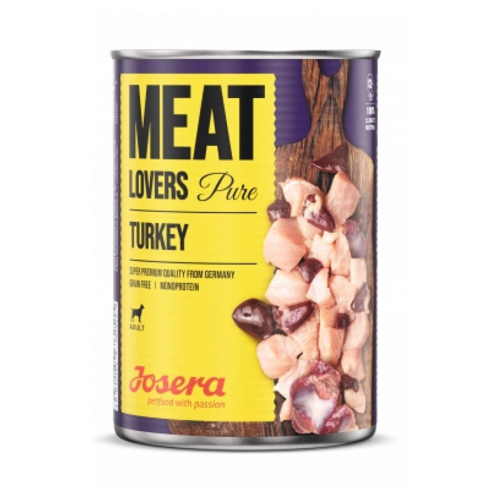 Levně JOSERA Meat Lovers Pure Turkey konzerva pro psy 400 g