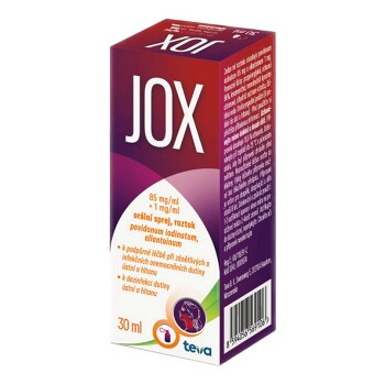 JOX Orální sprej, roztok 30 ml (Bolest v krku) - Jednosložkové