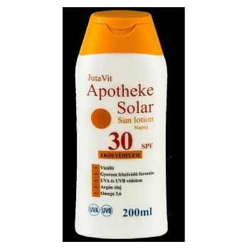 JutaVit Apotheke Solar Sun lotion 30 SPF - opaľovacie mlieko 200 ml poškozený obal