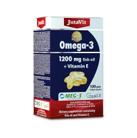 JUTAVIT Omega-3 1200 mg rybí olej + vitamin E 100 kapslí
