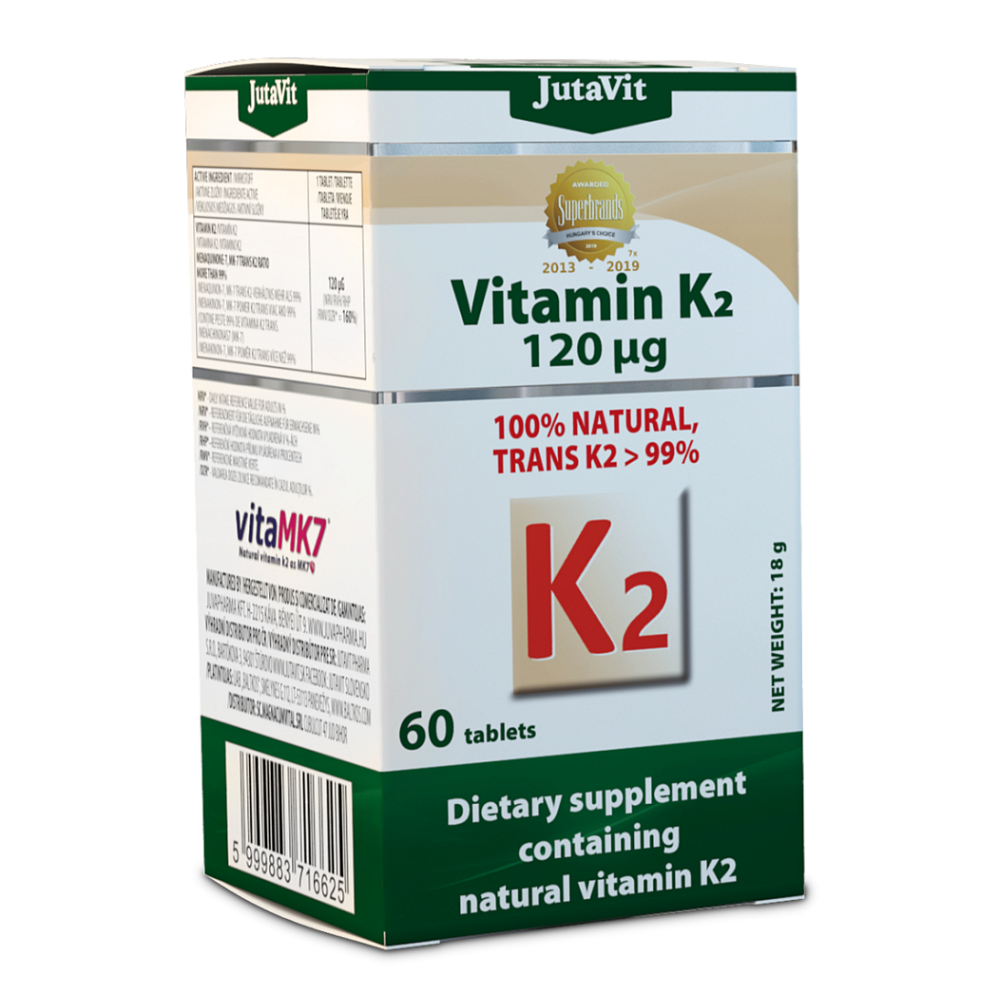 E-shop JUTAVIT Vitamín K2 přírodní 120 mcg 60 tablet