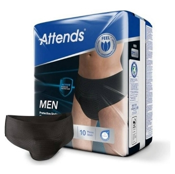 ATTENDS Men 3 absorpční kalhotky L 10 kusů (Inkontinenční kalhotky zalepovací)