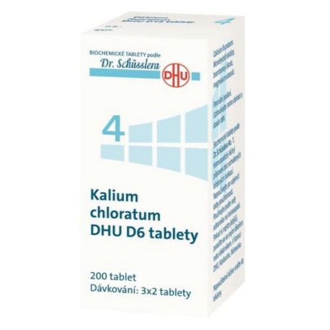 Levně DR. SCHÜSSLERA Kalium chloratum DHU D6 No.4 200 tablet