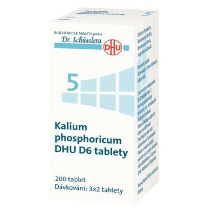 Levně DR. SCHÜSSLERA Kalium phosphoricum DHU D6 No.5 200 tablet