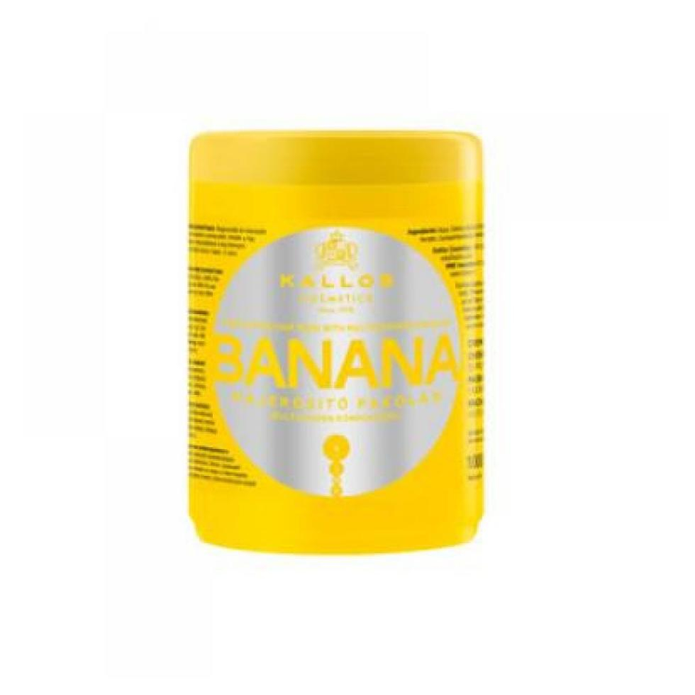 E-shop KALLOS Banánová posilující maska obsahující komplex vitamínů (Banana hair mask with multi-vitamin komplex) 1000 ml