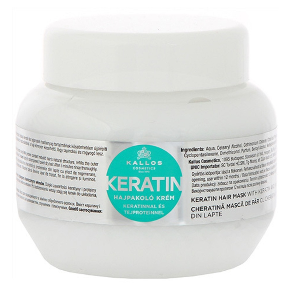 Levně KALLOS KJMN Keratin hydratační keratinová maska na suché vlasy 1000 ml