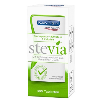 KANDISIN Stevia sladidlo 300 tablet (Tabletová sladidla) - Nízkosacharidové (Low Carb)