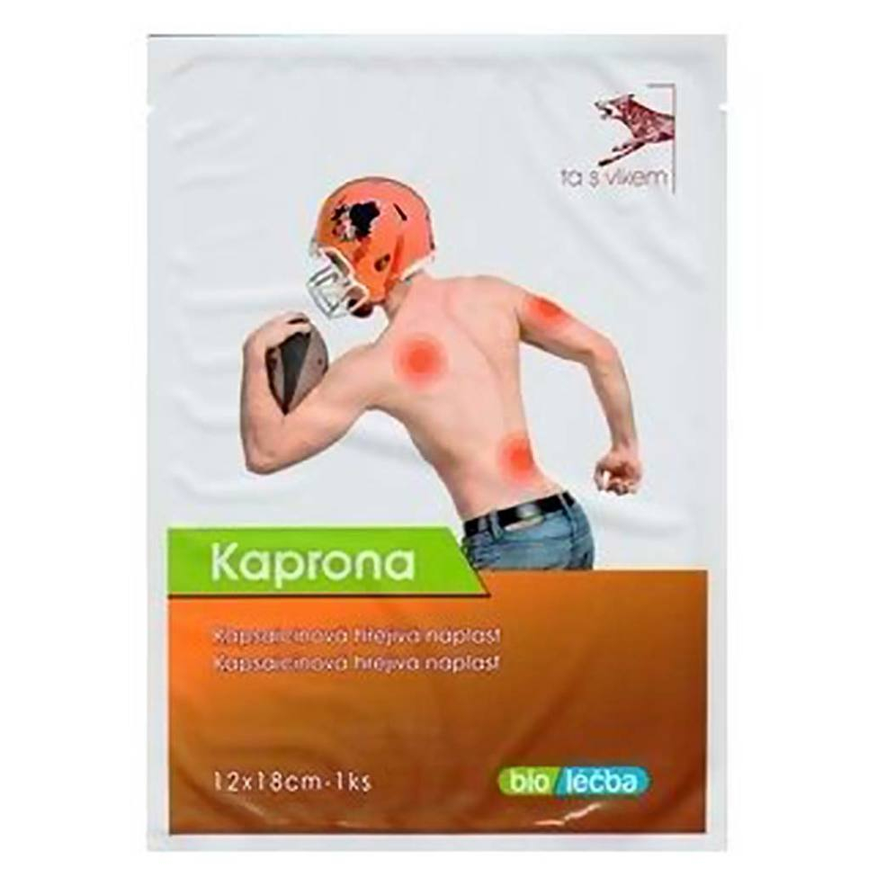 E-shop KAPRONA Kapsaicinová prohřívací náplast 12 x 18 cm