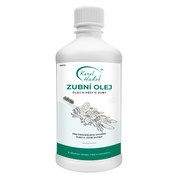 KAREL HADEK Zubní olej ze 7 bylin 500 ml (Přírodní zubní hygiena) - Přírodní