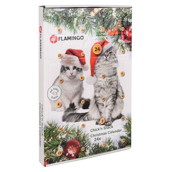 KARLIE FLAMINGO Adventní kalendář s kuřecími pamlsky pro kočky