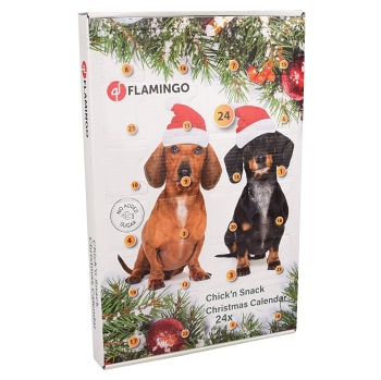 KARLIE FLAMINGO Adventní kalendář s kuřecími pamlsky pro psy