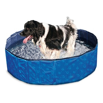 KARLIE FLAMINGO Skládací bazén pro psy modro-černý 120x30 cm