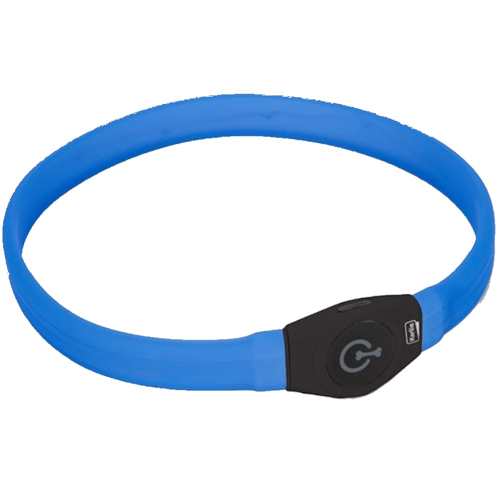 E-shop KARLIE Visio Light LED USB nabíjecí obojek pro psy modrý 65 cm