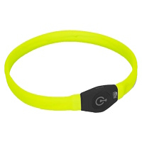 KARLIE Visio Light LED USB nabíjecí obojek pro psy žlutý 65 cm