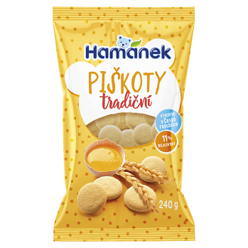 HAMÁNEK Piškoty 240 g (Sušenky, piškoty a dětské křupky)