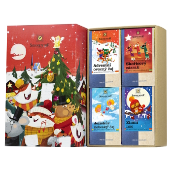 SONNENTOR Čajová dárková kazeta variace čajů BIO 4 x 20 sáčků (Bylinné čaje) - BIO, Bylinné