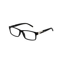 KEEN Čtecí brýle + 1.00 černé s kovovým doplňkem flex, Počet dioptrií: +1,00