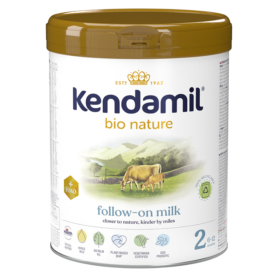 E-shop KENDAMIL BIO Nature 2 HMO+ Pokračovací mléčná kojenecká výživa od 6 do 12 měsíců 800 g