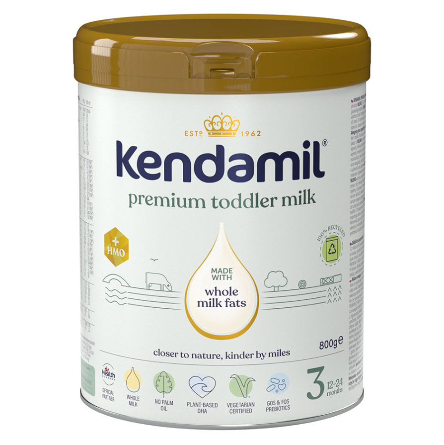 E-shop KENDAMIL Premium 3 HMO+ Batolecí mléko od 12 do 24 měsíců 800 g