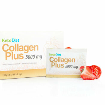 KETODIET Collagen Plus 5000 mg jahoda 30 sáčků