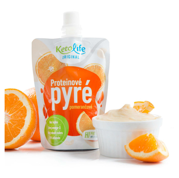 KETOLIFE Proteinové pyré pomerančové 100 g