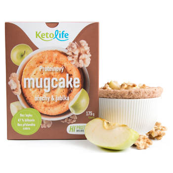 KETOLIFE Proteinový mugcake ořechy a jablka 175 g