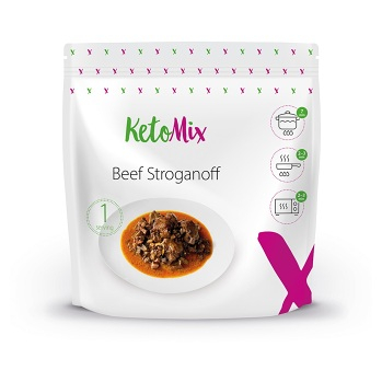 KETOMIX Hovězí stroganov dietní hotové jídlo 250 g (KetoMix hotová jídla)