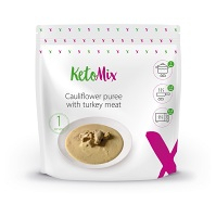 KETOMIX Krůtí maso s květákovým pyré dietní hotové jídlo 250 g
