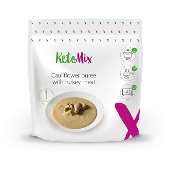 KETOMIX Krůtí maso s květákovým pyré dietní hotové jídlo 250 g (KetoMix proteinové polévky)