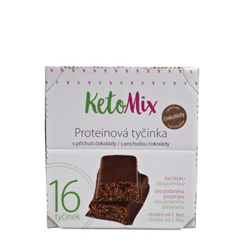 KETOMIX Proteinové tyčinky s příchutí čokolády 16 ks