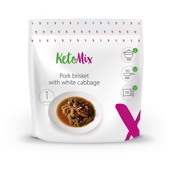 KETOMIX Vepřový bůček se zelím dietní hotové jídlo 250 g (KetoMix hotová jídla)