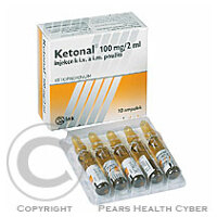KETONAL I.M.  10X2ML/100MG Injekční roztok