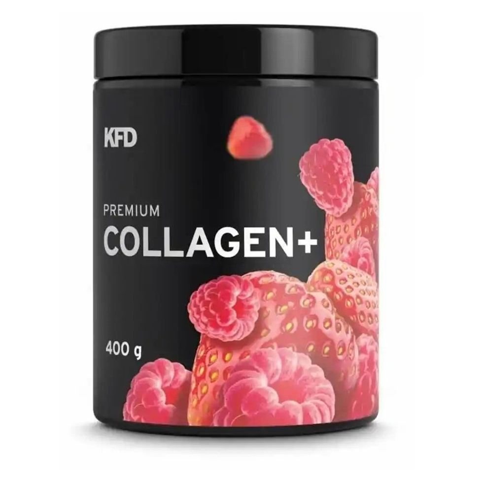 Levně KFD Premium collagen+ s příchutí jahod a malin 400 g