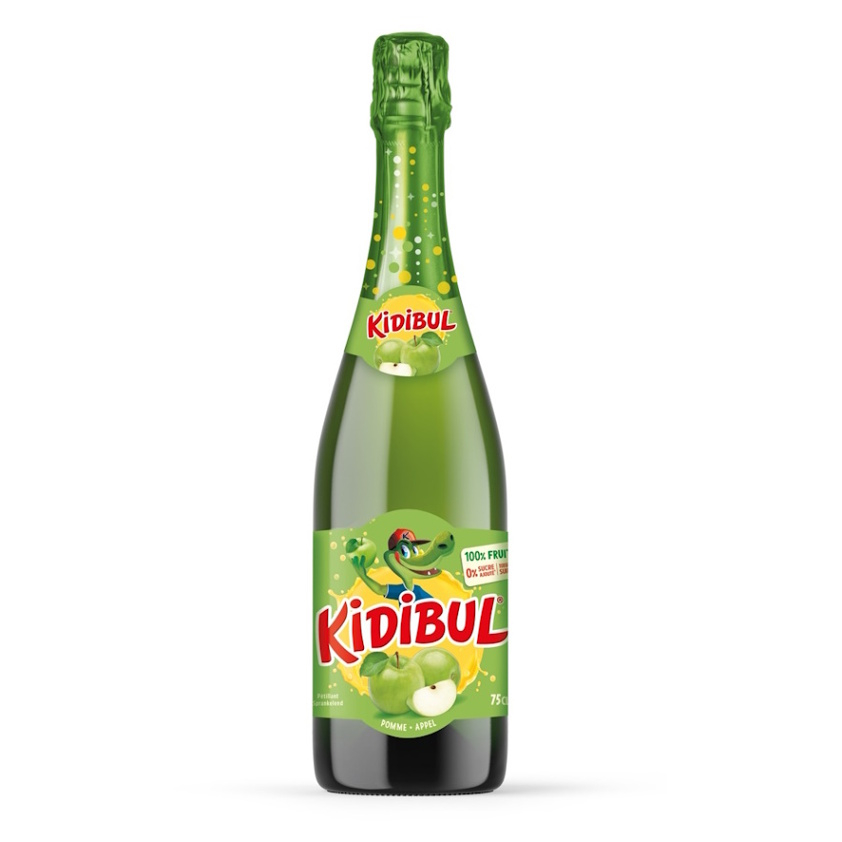 KIDIBUL Dětský šumivý nápoj 100% jablko 750 ml