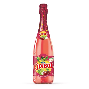 KIDIBUL Dětský šumivý nápoj jablko a třešeň 750 ml (Džusy, mošty, smoothies)