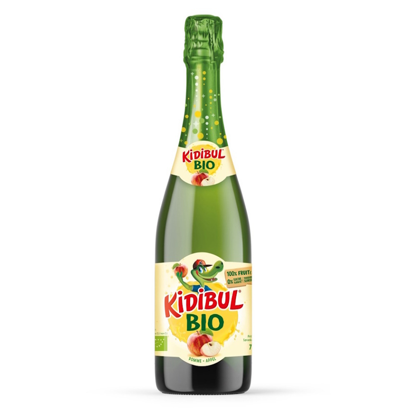 KIDIBUL Dětský šumivý nápoj jablko BIO 750 ml