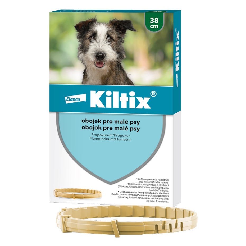 Levně KILTIX Obojek antiparazitní pro malé psy 38 cm