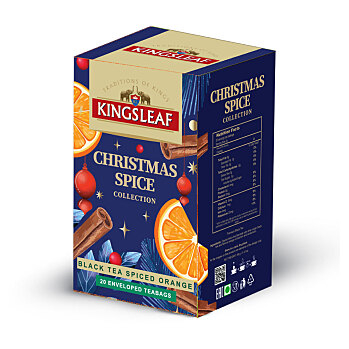 KINGSLEAF Xmas black spiced orange černý čaj 20 sáčků (Černé čaje)
