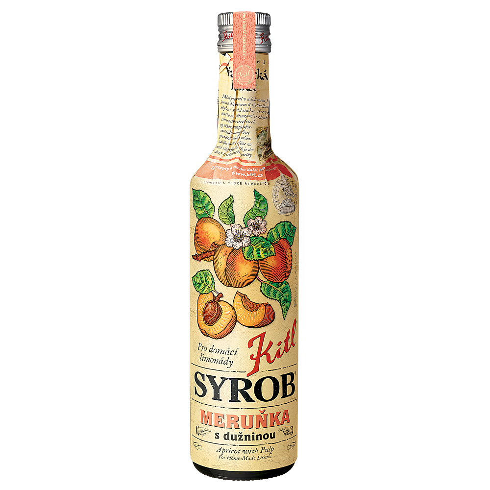 Levně KITL Syrob meruňka s dužninou 500 ml