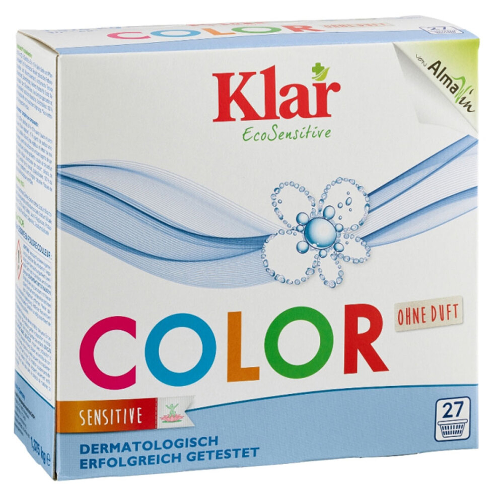 Levně KLAR Prací prášek na barevné prádlo 1,375 kg