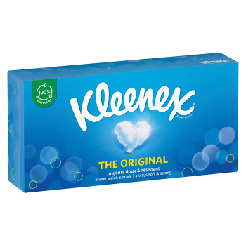 KLEENEX Papírové kapesníky 3-vrstvé Originál Box 72 kusů (Papírové kapesníčky) - Hygienické