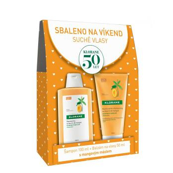 KLORANE Travel kit mango šampon 100 ml + balzám na vlasy 50 ml