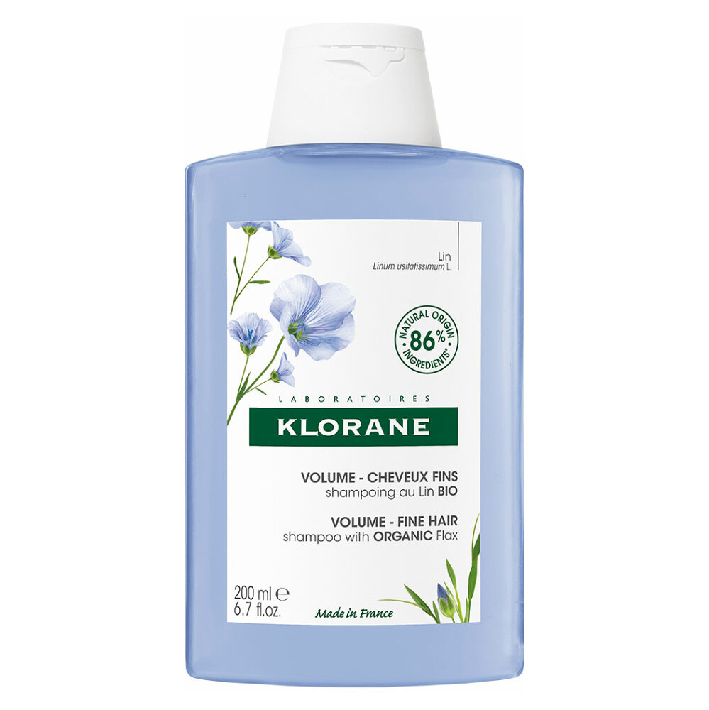 E-shop KLORANE Šampon s BIO lnem pro jemné vlasy bez objemu 200 ml