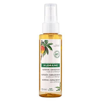 KLORANE Vlasový olej bez oplachování Mango 100 ml (Dermokosmetika vlasové kúry a masky) - Dermokosmetika, Regenerační