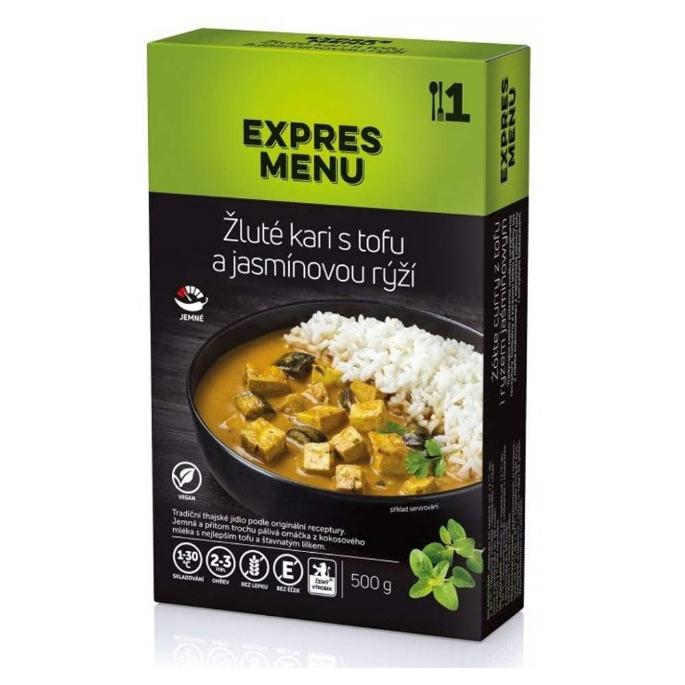 Levně EXPRES MENU Žluté kari s tofu a jasminovou rýží 500 g