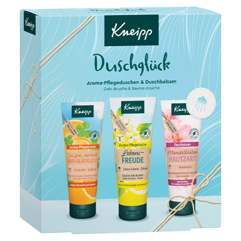 KNEIPP Kazeta šťastné sprchování 3x 75 ml (Kosmetické balíčky) - Vyživující, Čistící, Pěsticí